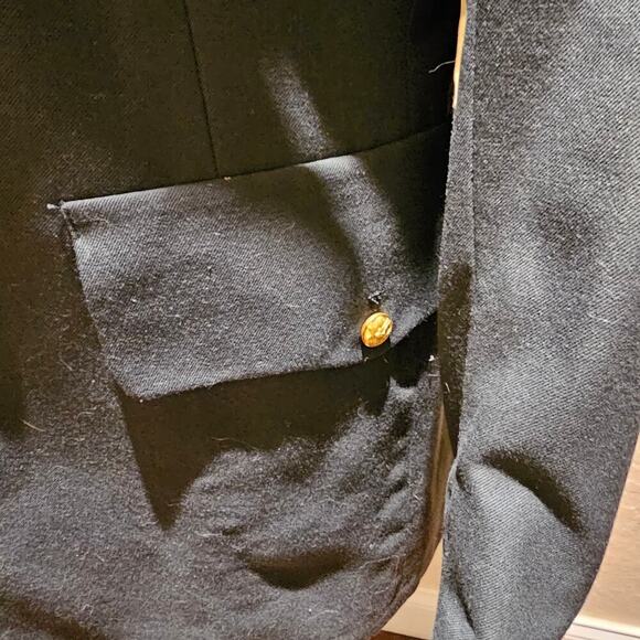 Vintage U.S. Army Dress Green Uniform Coat Jacket 38L Gold Buttons Military Issu - Picture 8 of 11